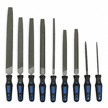 WESTWARD General Purpose File Set Ergonomic 9 PC, 1NFK8
