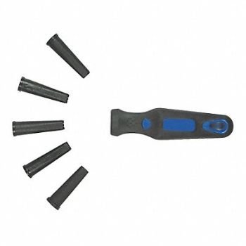 WESTWARD File Handle 4 In L Rubber Ergo Handle, 1NFW5