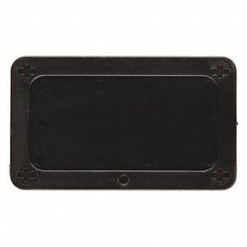 BRADY Blank Tag Plstc 2 1/5in H 3 5/7in W Blck, 1NK33