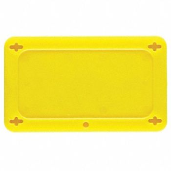 BRADY Blank Tag Plstc 2 1/5in H 3 5/7in W Yllw, 1NK35