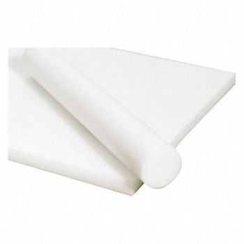 GRAINGER APPROVED PlstcSht AcetalCopol 24 x48 2 T Wht Opq, 1NMK3
