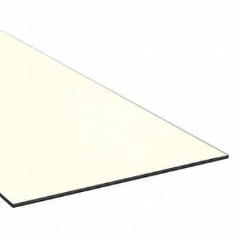 GRAINGER APPROVED Sheet PEI 24 x24 1.25 T OffWht Opaque, 1NRJ7
