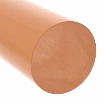 GRAINGER APPROVED Plastic Rod PEI 4 Dia 1ftL Amber, 1NRP3
