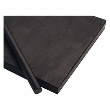 GRAINGER APPROVED PlstcSheet PAI 12 x48 0.625 T Blk Opque, 1NRW5