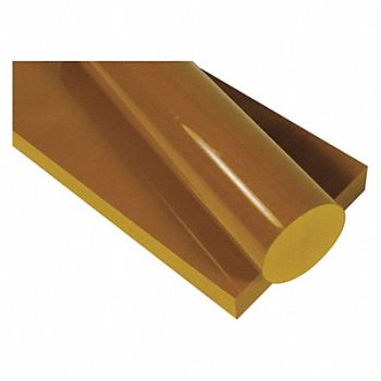 GRAINGER APPROVED PlstcSheet PAI 12 x48 0.5 T Ambr Opaque, 1NRY6