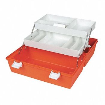 FLAMBEAU First Aid Storage Case W 10 1/4 2 Trays, 1NTJ1