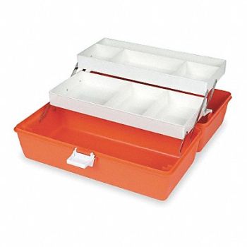 FLAMBEAU First Aid Storage Case W 8 5/8 2 Trays, 1NTJ3