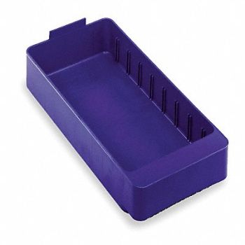 QUANTUM STORAGE SYSTEMS D5564 Drawer Bin Blue Polystyrene 2 1/8 in, 1NTR8