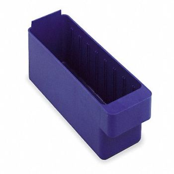 QUANTUM STORAGE SYSTEMS D5565 Drawer Bin Blue Polystyrene 4 5/8 in, 1NTR9