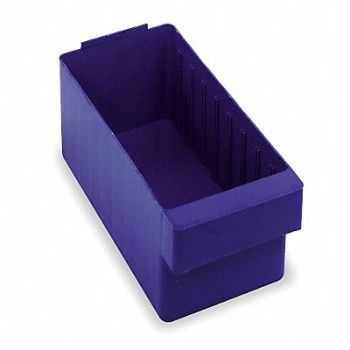 QUANTUM STORAGE SYSTEMS F1577 Drawer Bin Blue Polystyrene 4 5/8 in, 1NTT1