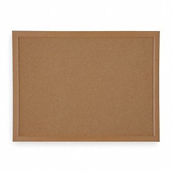 GRAINGER APPROVED Bulletin Board Cork 18H x 24W In, 1NUK9