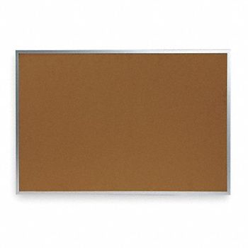 GRAINGER APPROVED Bulletin Board Cork 24H x 36W In, 1NUL7
