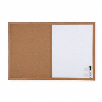 GRAINGER APPROVED Combination Bulletin Board 24H x 36W In, 1NUL9