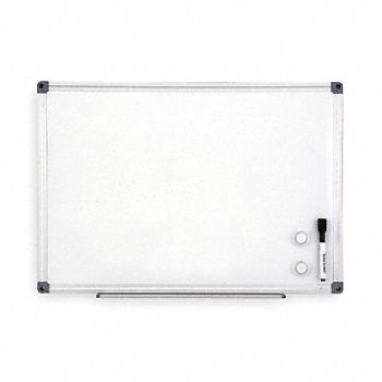 GRAINGER APPROVED Magnetic Dry Erase Board, 1NUP1