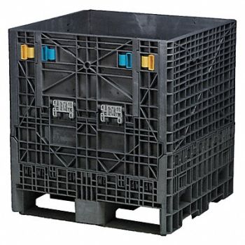 BUCKHORN Clps Bulk Ctr Black Solid 32 in, 1NUR6