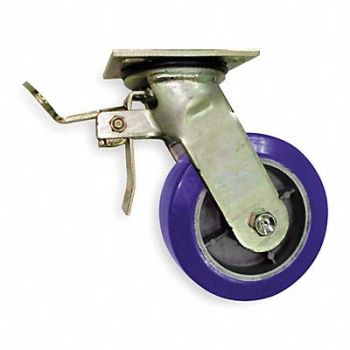 GRAINGER APPROVED NSF-Listed Plate Caster Swivel 1250 lb., 489A22