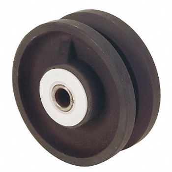 GRAINGER APPROVED V-Groove Track Wheel 4 Wheel Dia, 1NWF9