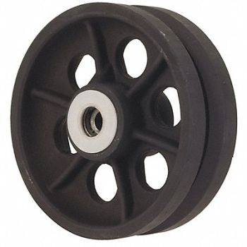GRAINGER APPROVED V-Groove Track Wheel 6 Wheel Dia, 1NWB9