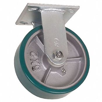 GRAINGER APPROVED Standard Plate Caster Rigid 700 lb., 1NWJ9