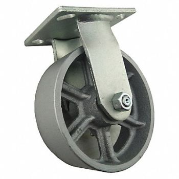 GRAINGER APPROVED Standard Plate Caster Rigid 1200 lb., 1NWL5