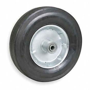GRAINGER APPROVED Flat-Free Solid Rubber Wheel 12 300 lb., 1NWZ3