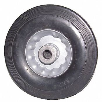 GRAINGER APPROVED Flat-Free Solid Rubber Wheel 8 350 lb., 1NWY9