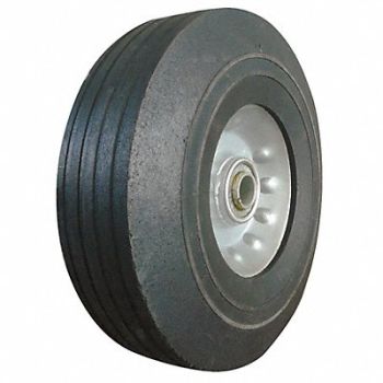 GRAINGER APPROVED Flat-Free Solid Rubber Wheel 8 400 lb., 1NWZ4
