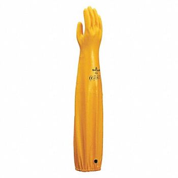 SHOWA D0486 Chemical Restnt Gloves Yellow Sz 10 PR, 1PA60