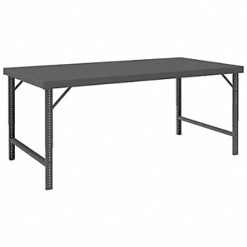 DURHAM MFG Adj. Work Table Steel 72 W 30 D, 1PB34