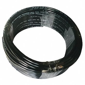 GRAINGER APPROVED Tubing 3/32In IDx5/32 In OD 100 Ft Black, 1PBL9