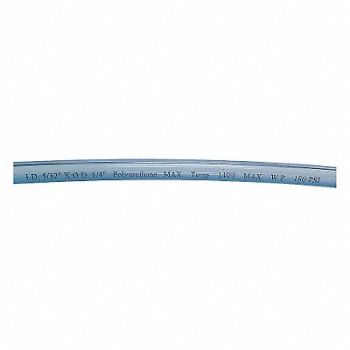 GRAINGER APPROVED Tubing 5/32In IDx1/4 OD 250 Ft ClearBlue, 1PBN7