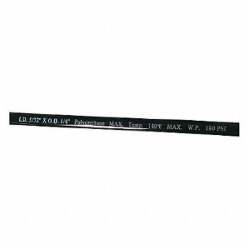 GRAINGER APPROVED Tubing 5/32In IDx1/4 In OD 250 Ft Black, 1PBP8