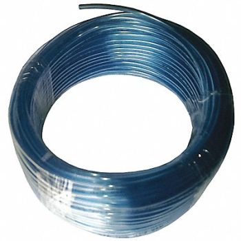 GRAINGER APPROVED Tubing 2.5 IDx4mm OD 100 Ft Clear Blue, 1PBR3