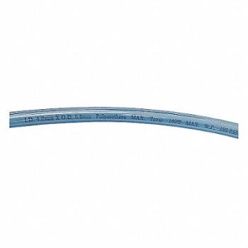 GRAINGER APPROVED Tubing 4 IDx6mm OD 100 Ft Clear Blue, 1PBR6