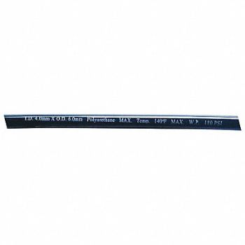 GRAINGER APPROVED Tubing 4 IDx6mm OD 100 Ft Black, 1PBR7