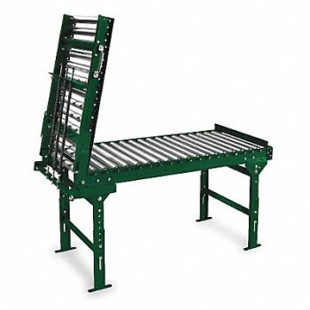 ASHLAND CONVEYOR Roller Conveyor 3 ft L 22 BF Steel, 1PDJ7