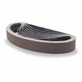 ARC ABRASIVES Sanding Belt 21 in L 1 1/8 in W PK10, 1PMN5