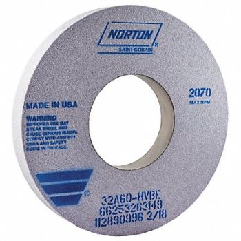 NORTON Grinding Wheel T1 12x1-1/2x5 AO 60G Sft, 1PNE2