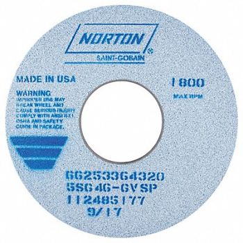 NORTON Grinding Wheel T1 14x1-1/2x5 CA 46G Blue, 1PNH4