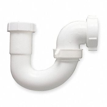 GRAINGER APPROVED J Bend w/Elbow Plastic Pipe 1 1/2 In, 1PNX2