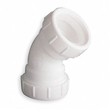 GRAINGER APPROVED Elbow 45 Deg 1 1/2 Or 1 1/4 In Poly, 1PPA2