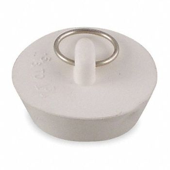 GRAINGER APPROVED DrainStopper Dia 1-5/8 to1-3/4 Wht PK5, 1PPH5