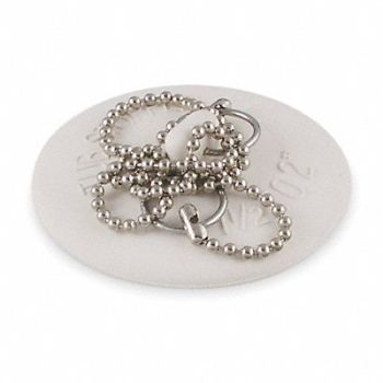GRAINGER APPROVED DrainStopper 1-1/2 to2 D Rubber White, 1PPJ2