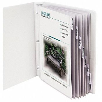 C-LINE PRODUCTS Sheet Protector Set 8 Tab Clear PK8, 1PRR7