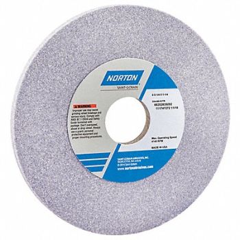 NORTON Grinding Wheel T1 6x1/4x1-1/4 AO 80G, 1PTC7