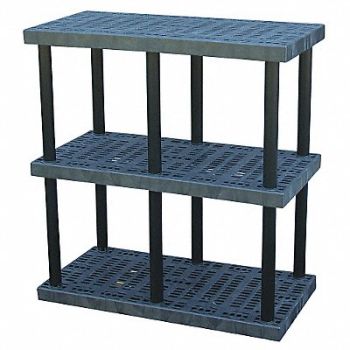 STRUCTURAL PLASTICS Plstc Shelf 24inx51inx48inShlfLdCp 340lb, 1PWY3