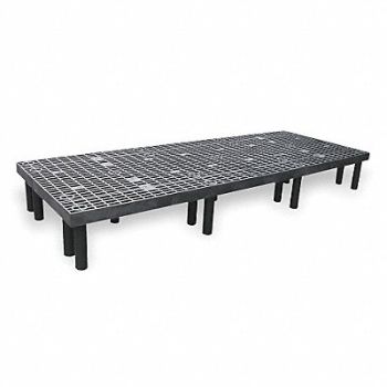 STRUCTURAL PLASTICS Dunnage Rack 2000 lb HDPE 96 W x 36 D, 1PWZ8