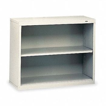 TENNSCO Welded Steel Bookcase 28in 2 Shelf Gray, 1PX71