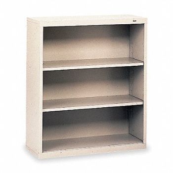 TENNSCO Welded Steel Bookcase 40in 3 Shelf Gray, 1PX74