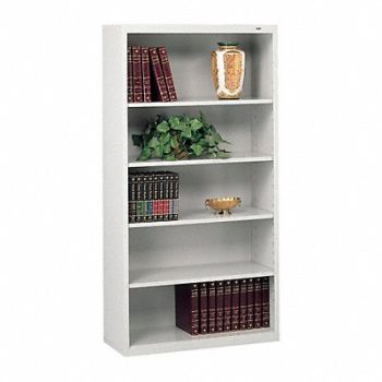 TENNSCO Bookcase 66 H Steel 5 Shelf Gray, 1PX80